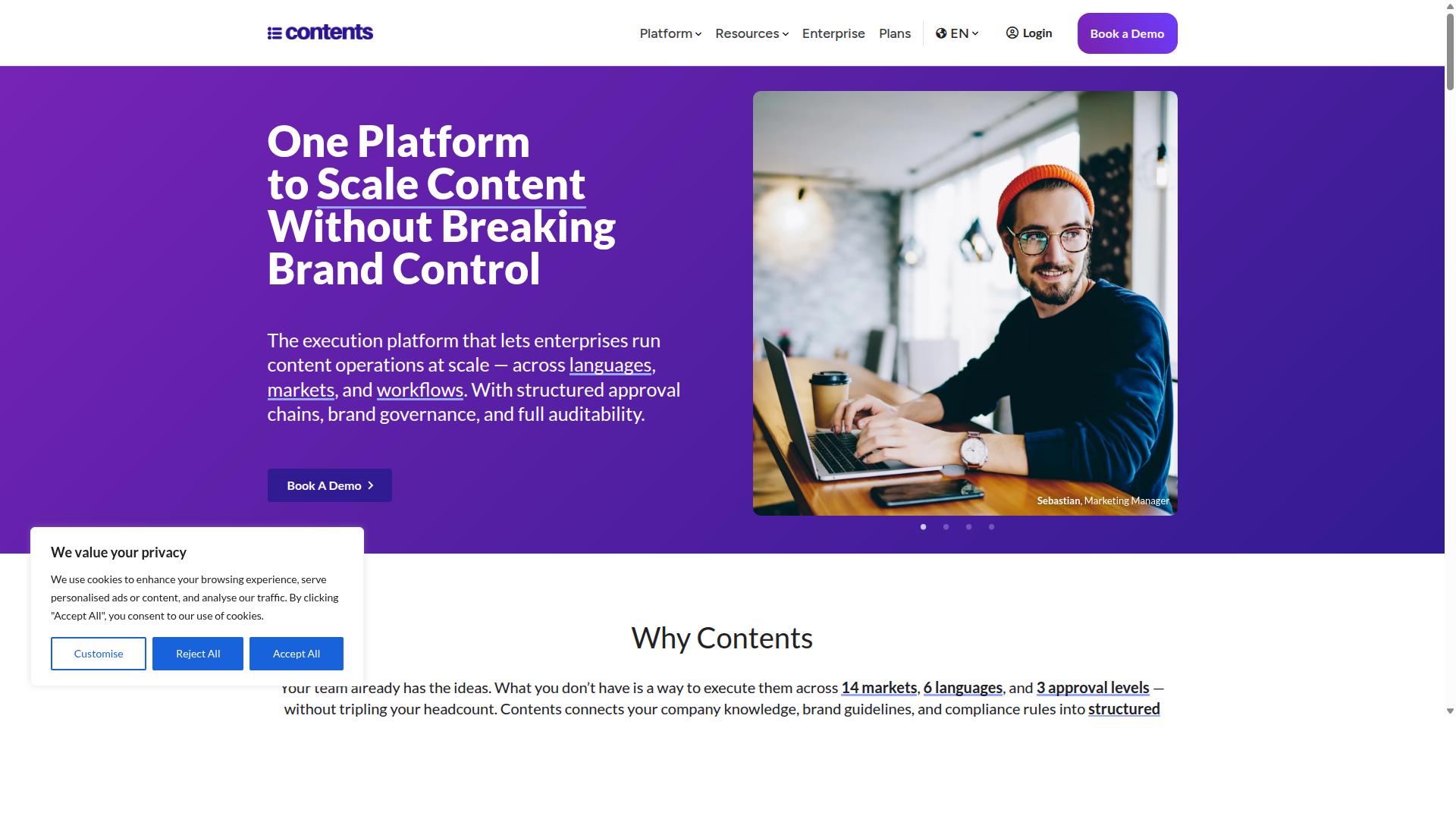 contents.ai website